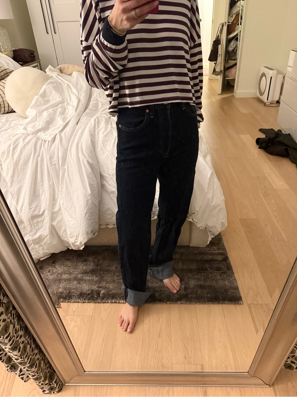 Levi's Ribcage Straight Dark Indigo Jeans